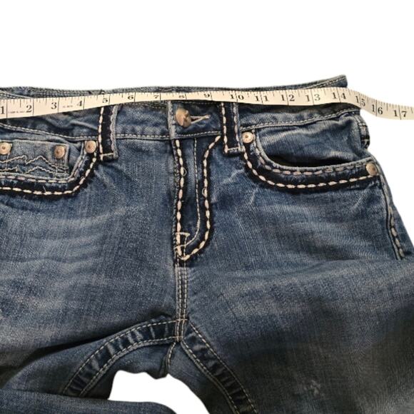 Miss Me Boyfriend Capri Cropped Pockets Stretch Women's Size‎ 26 x 25 - Picture 5 of 12